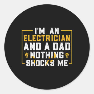 Elektrische Funny Electrical Engineering Electrica Runder Aufkleber