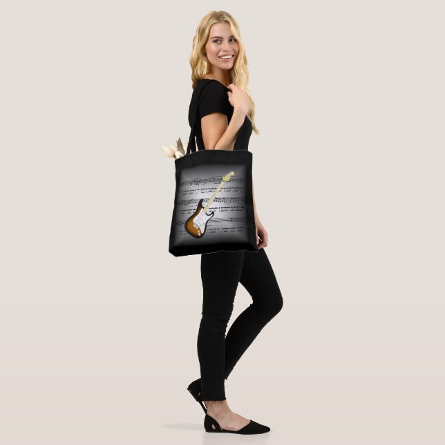 Elektrische Gitarre~3-D Sheet Music~Pillow Gray/Bl Tasche (Am Model)