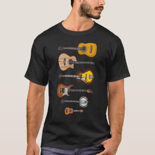 Elektrische Gitarre Acoustic Gitarre Banjo Ukulele T-Shirt