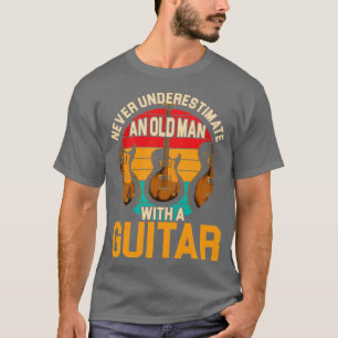 Elektrische Gitarre Alter Gitarrist T-Shirt