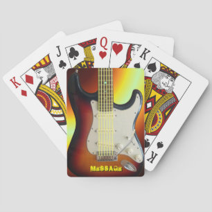 Elektrische Gitarre Art 1 Spielkarten