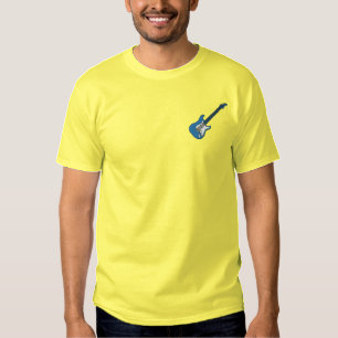 Elektrische Gitarre Besticktes T-Shirt