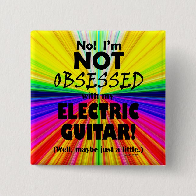 Elektrische Gitarre Button (Vorderseite)