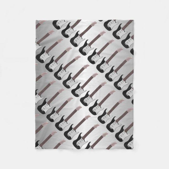 Elektrische Gitarre Fleecedecke (Vorderseite)