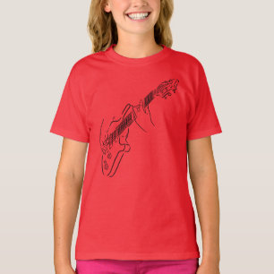 Elektrische Gitarre. Für Musikliebhaber. String. B T-Shirt