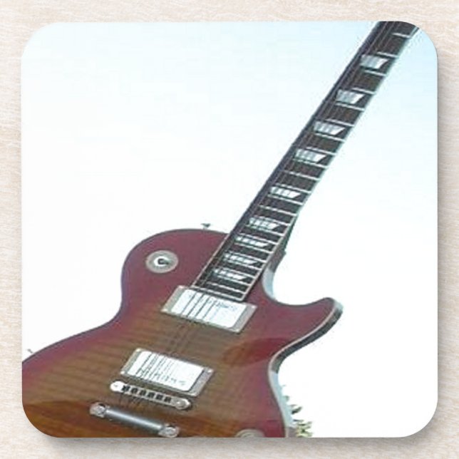 Elektrische Gitarre Getränkeuntersetzer (Vorderseite)