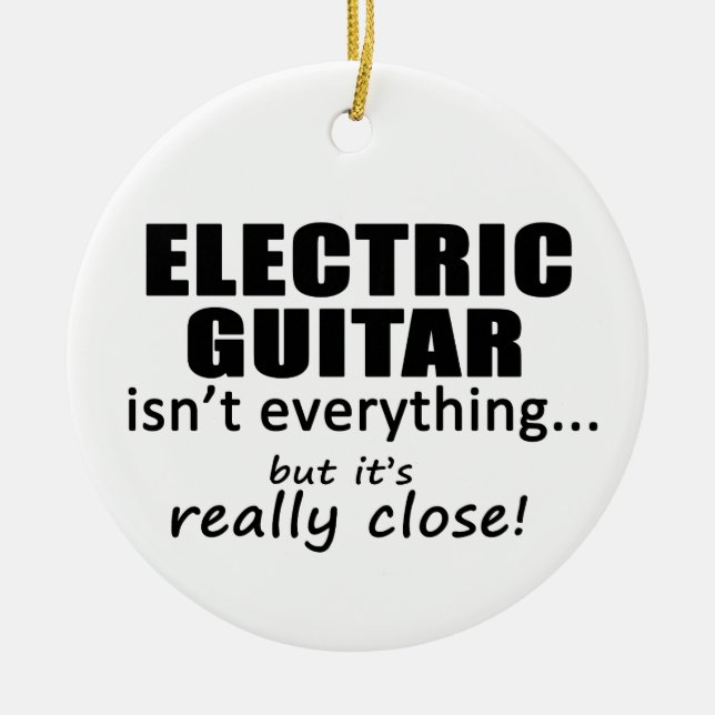 Elektrische Gitarre ist nicht alles Keramikornament (Vorne)