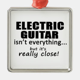 Elektrische Gitarre ist nicht alles Silbernes Ornament