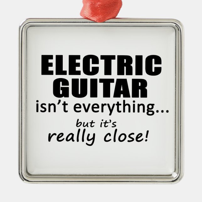 Elektrische Gitarre ist nicht alles Silbernes Ornament (Vorne)