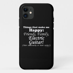 Elektrische Gitarre macht mich glücklich iPhone 11 Hülle