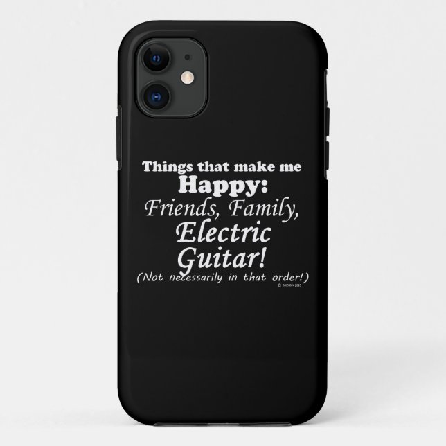 Elektrische Gitarre macht mich glücklich Case-Mate iPhone Hülle (Rückseite)
