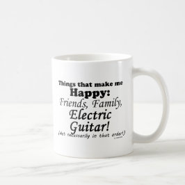 Elektrische Gitarre macht mich glücklich Kaffeetasse