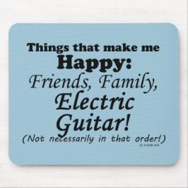 Elektrische Gitarre macht mich glücklich Mousepad