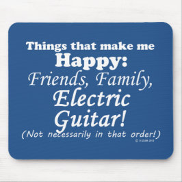 Elektrische Gitarre macht mich glücklich Mousepad