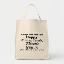 Elektrische Gitarre macht mich glücklich Tragetasche