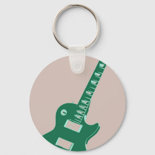 Elektrische Gitarre Pop Kunst Schlüsselanhänger