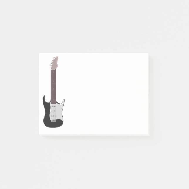 Elektrische Gitarre Post-it Klebezettel (Vorderseite)