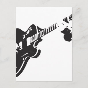 Elektrische Gitarre Postkarte