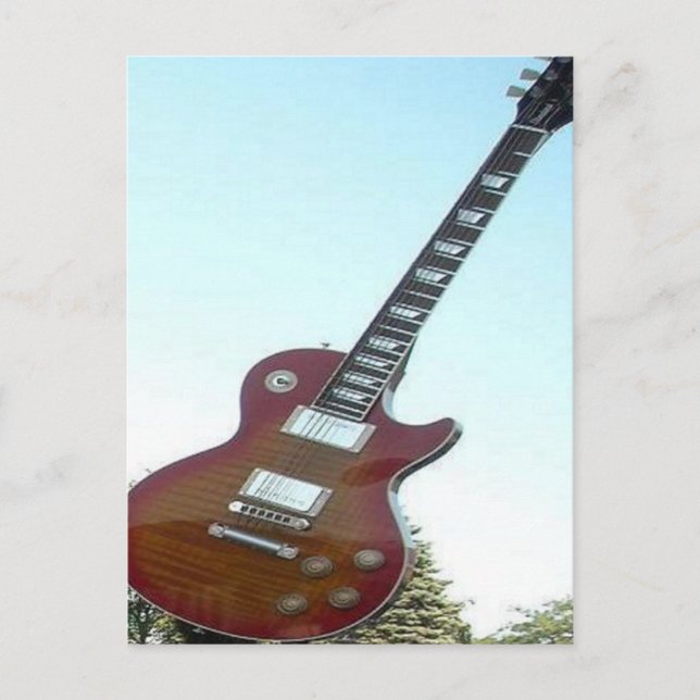 Elektrische Gitarre Postkarte (Vorderseite)