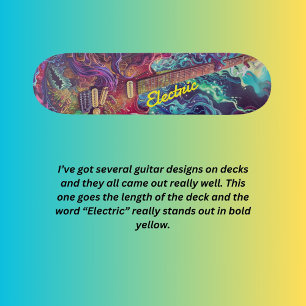 Elektrische Gitarre Skateboard