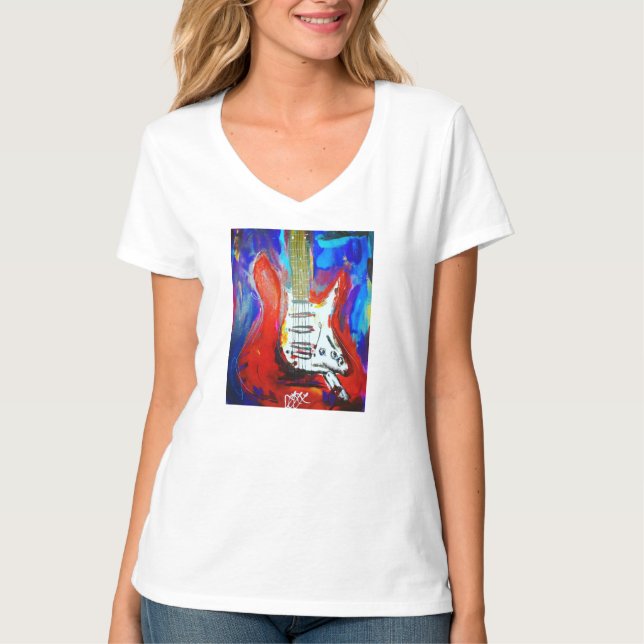 Elektrische Gitarre T-Shirt (Vorderseite)