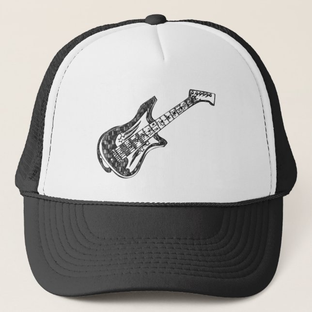 Elektrische Gitarre Truckerkappe (Vorderseite)