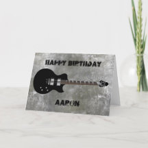Elektrische Gitarre zum Geburtstag