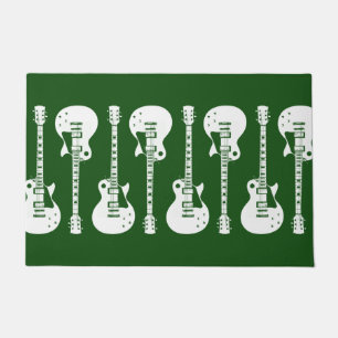 Elektrische Gitarren Graphic in White Fußmatte