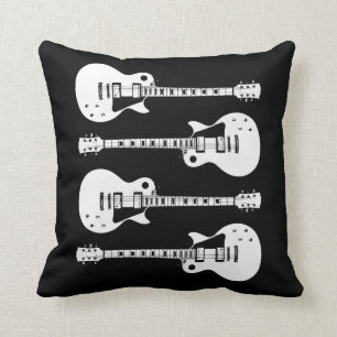 Elektrische Gitarren Graphic in White Kissen