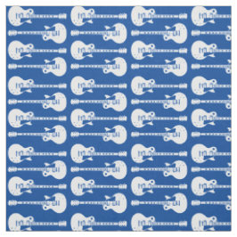 Elektrische Gitarren Graphic in White Stoff