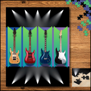 Elektrische Gitarren-Kollektion Bühnen-Scheinwerfe