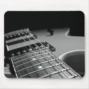 Elektrische Gitarren-nahes hohes - graues B&W Mousepad
