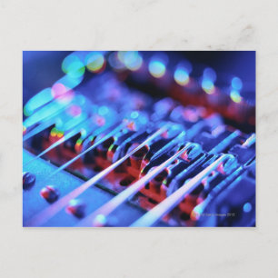 Elektrische Gitarrenbrücke Postkarte