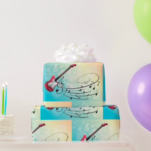 Elektrische Gitarrenmusik Geschenkpapier