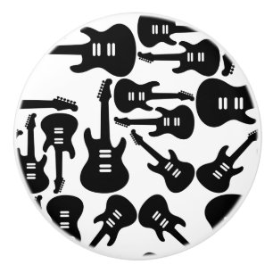 Elektrische Gitarrenmuster-Musik als CUSTOM-FARBE Keramikknauf