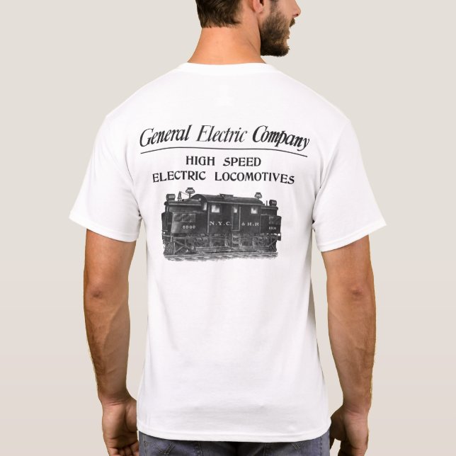 Elektrische Hochgeschwindigkeitslokomotiven GEs T-Shirt (Rückseite)