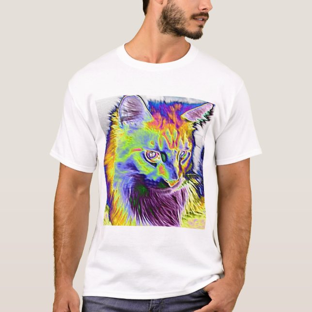 Elektrische Katze T-Shirt (Vorderseite)