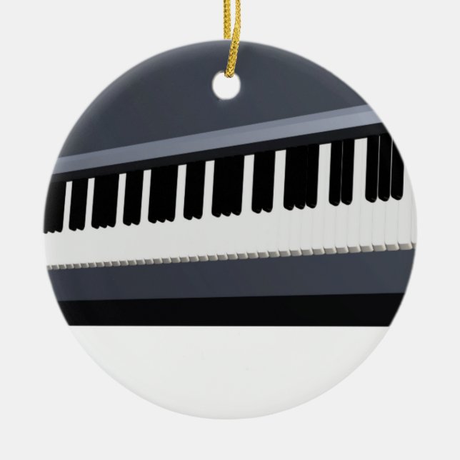 Elektrische Klaviertastatur Keramikornament (Vorne)