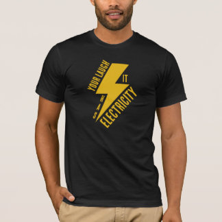 Elektrische Lach-Blitz-Kunst T-Shirt
