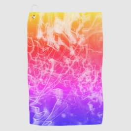 Elektrische Lichtlinien Gradient abstrakt modern. Golfhandtuch