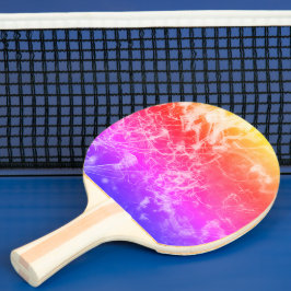 Elektrische Lichtlinien Gradient abstrakt. Tischtennis Schläger