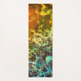 Elektrische Lichtlinien Gradient abstrakt. Yogamatte