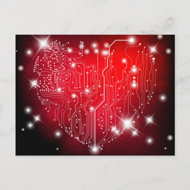 Elektrische Liebe Postkarte (Vorderseite)