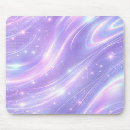 Elektrische lila Neonmuster KI-Kunst Mousepad