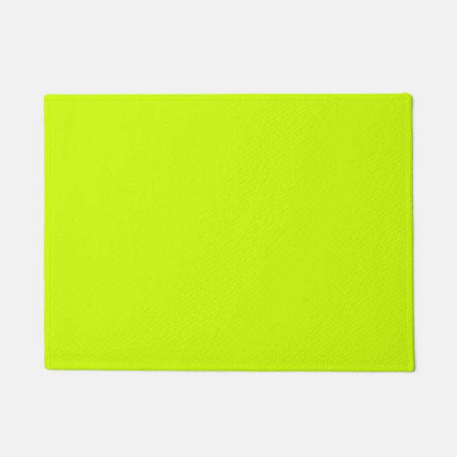 Elektrische Limone Solid-Farbe Fußmatte (Vorderseite)