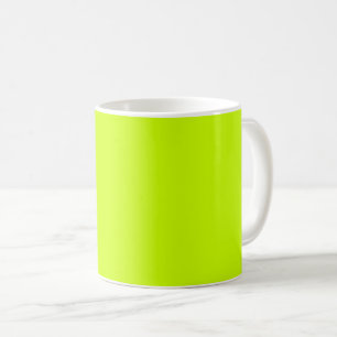 Elektrische Limone Solid-Farbe Kaffeetasse