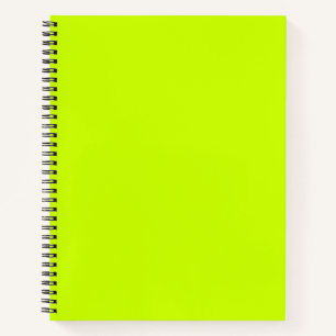 Elektrische Limone Solid-Farbe Notizbuch