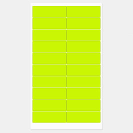 Elektrische Limone Solid-Schlichte Farbe Etiketten