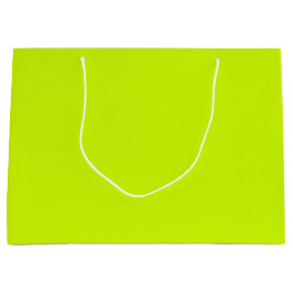 Elektrische Limone Solid-Schlichte Farbe Große Geschenktüte