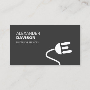 ELEKTRISCHE LOGO MODERNE GESCHÄFTSKARTE I VISITENKARTE